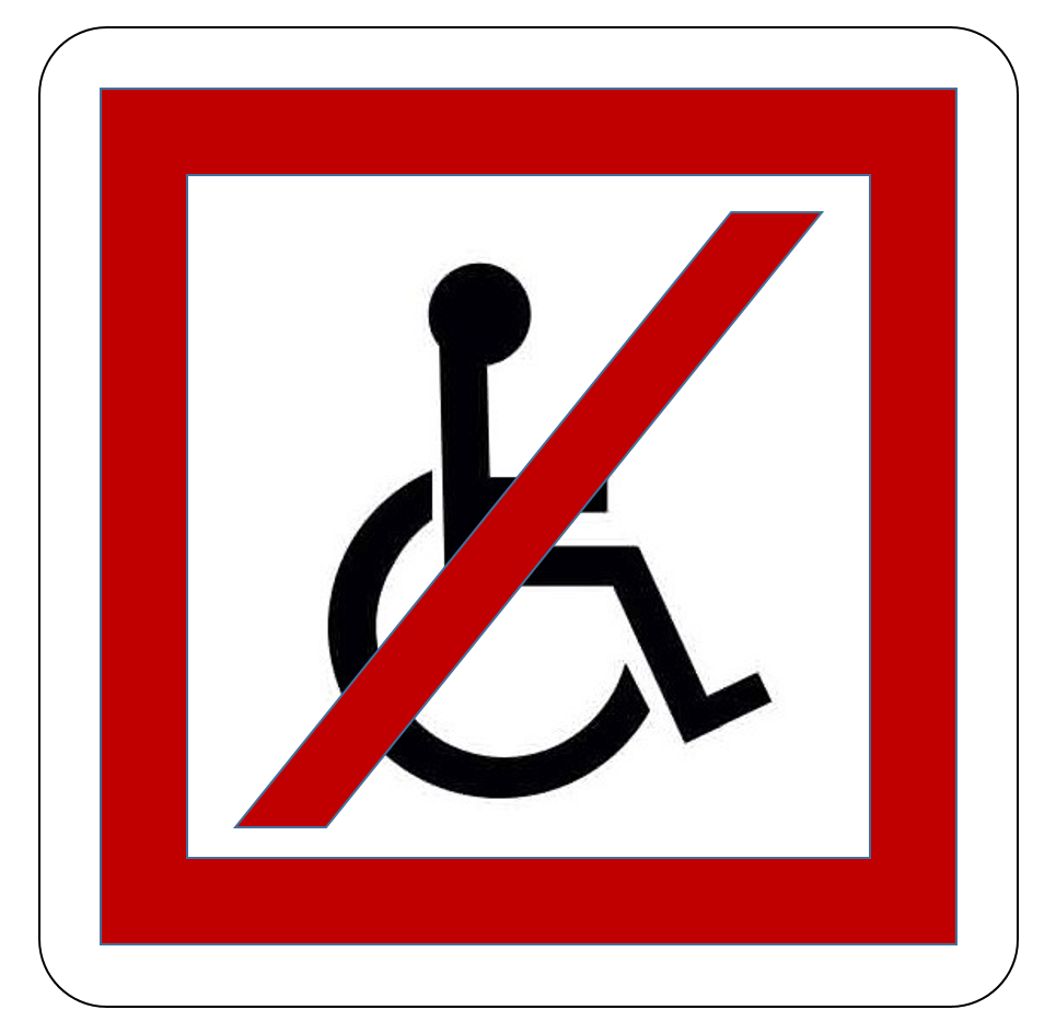 Logo non accessible aux personnes à mobilité réduite